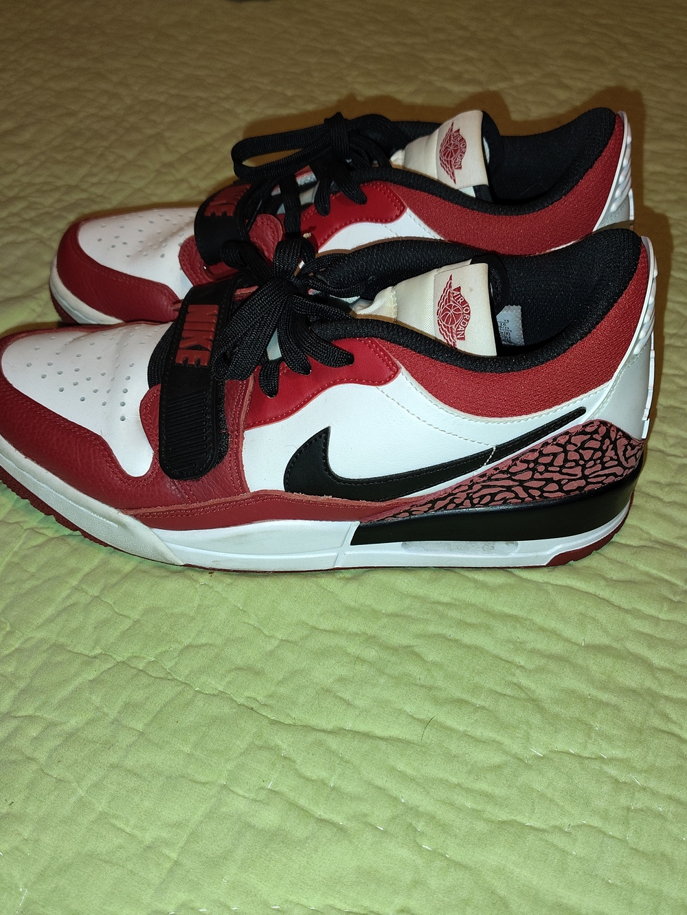 Jordan Kids' White, Red & Black Low-Top Sneakers